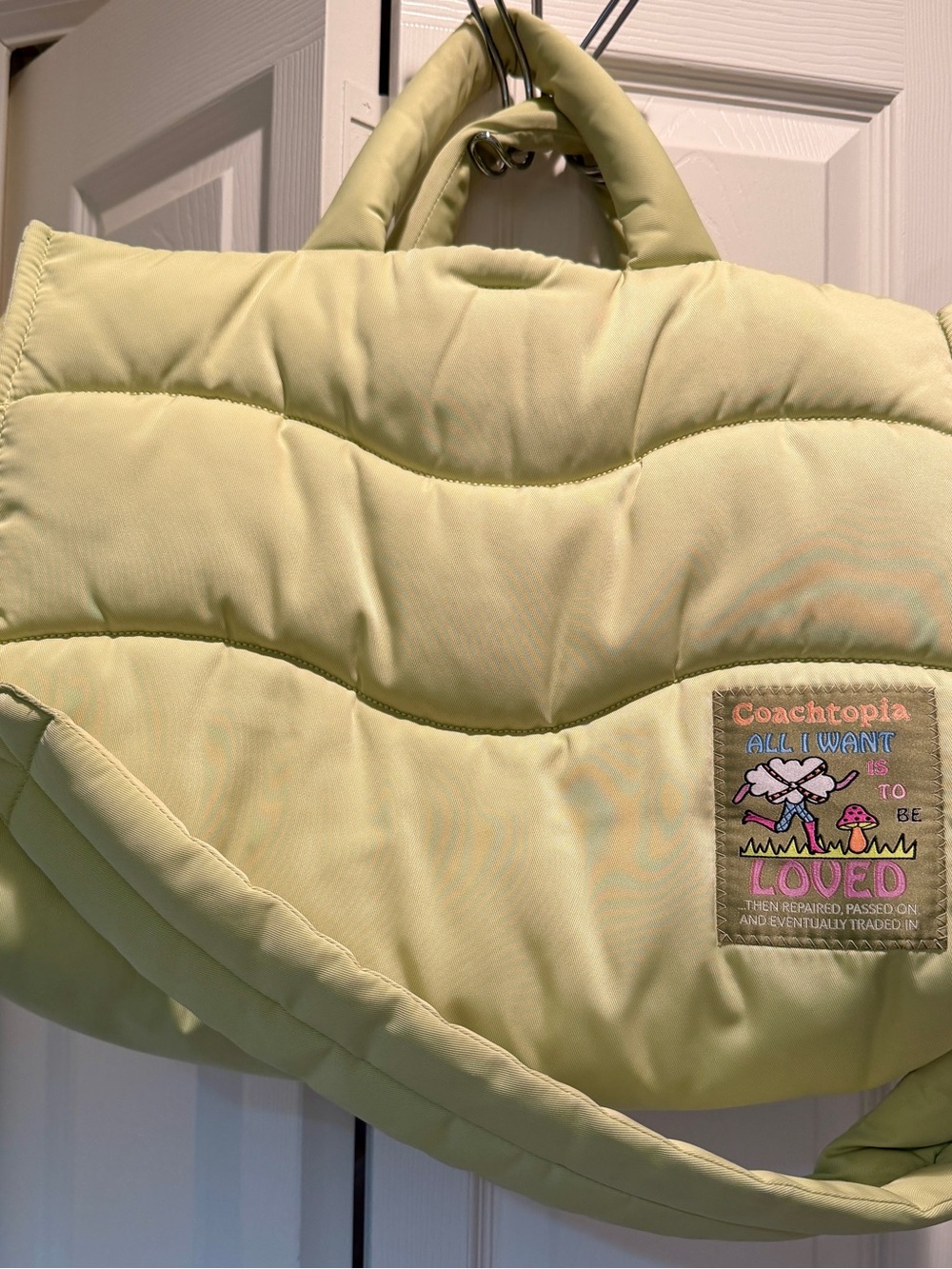 Coachopia Padded Laptop Bag - Light Lime